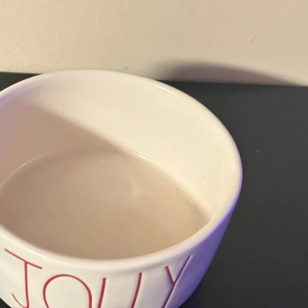 Jolly White and Red Holiday Bowl Rae Dunne by Magenta